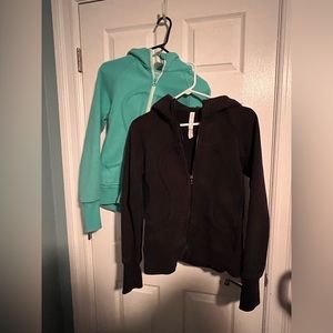 (2) Lululemon Scuba zip up